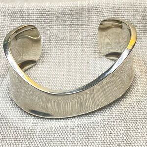 TAXCO Silver Wavy Cuff Bracelet | 6.5-7”